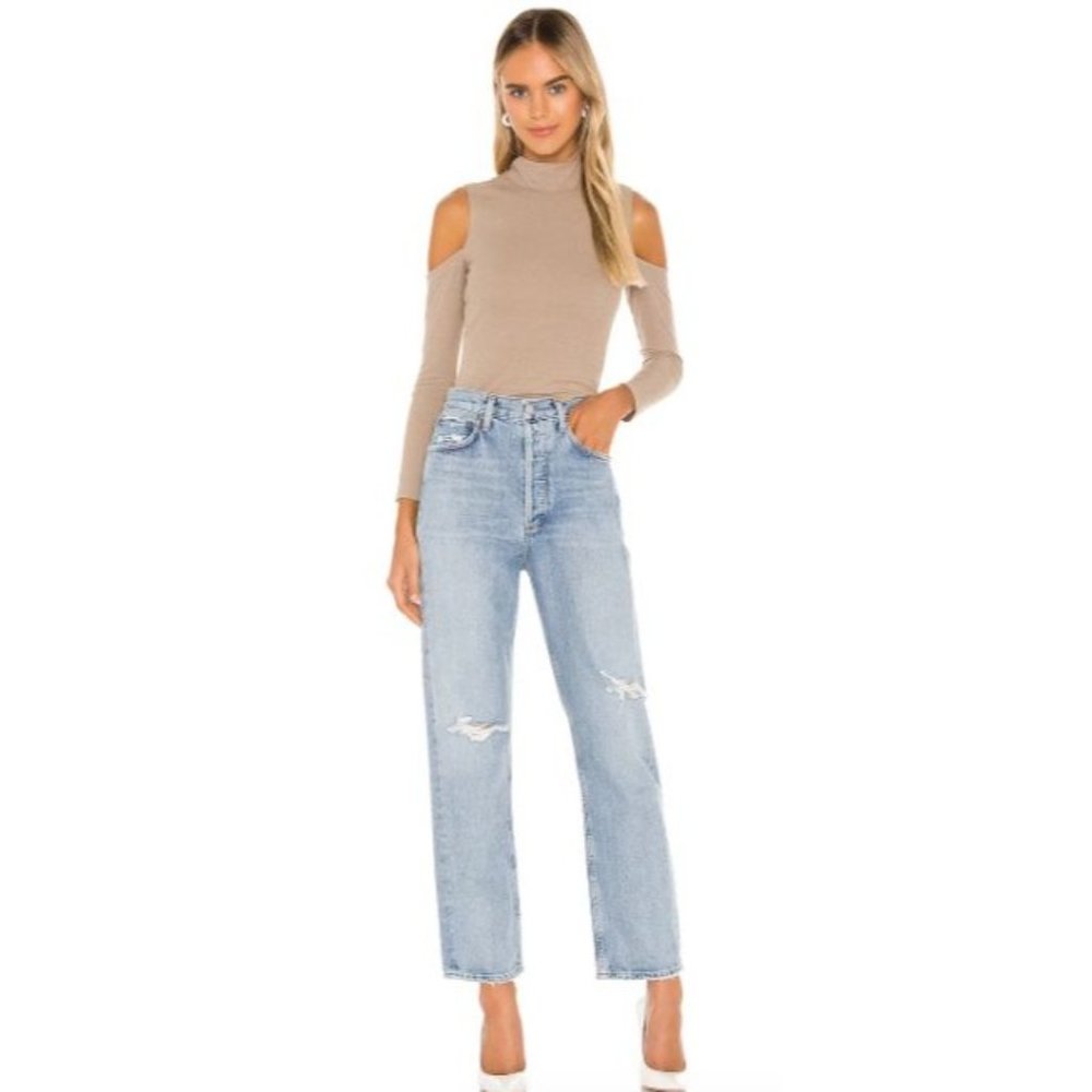 Agolde Light Blue Straight Leg Jeans
